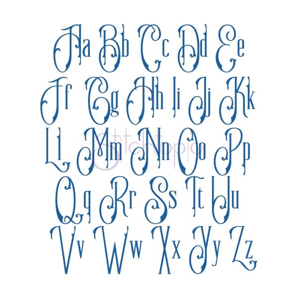 Memphis Blues Embroidery Font 1" 1.5" 2" 2.5" 3" 4" 5" - Image 2