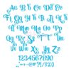 Monte Carlo Embroidery Font 2.5" 3" 3.5" 4" 5" - Image 2