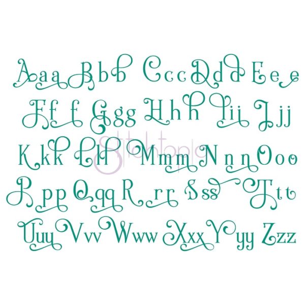 Lake Tahoe Embroidery Font #2 .75" 1" 1.25" 1.5" 2" - Image 2