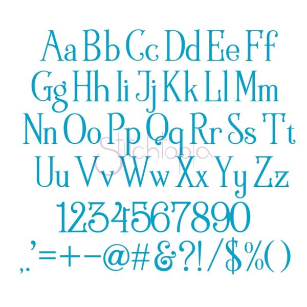 Lake Tahoe Embroidery Font #1 .75" 1" 1.25" 1.5" 2" - Image 2