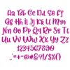 Monkey Bars Embroidery Font .75" 1" 1.25" 1.5" 2" - Image 2