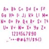 School Days Embroidery Font .75" 1" 1.25" 1.5" 2" - Image 2