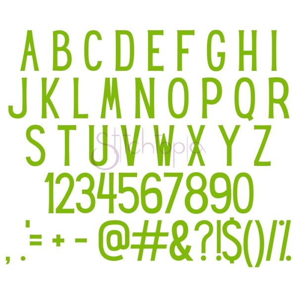 Lovely Day Embroidery Font .5" .75" 1" 1.25 1.5" 2" 2.5" - Image 2