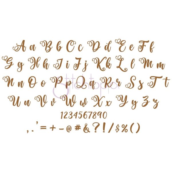 Sandy Beach Embroidery Font #1 - .75" 1" 1.25" 1.5" 2" - Image 2