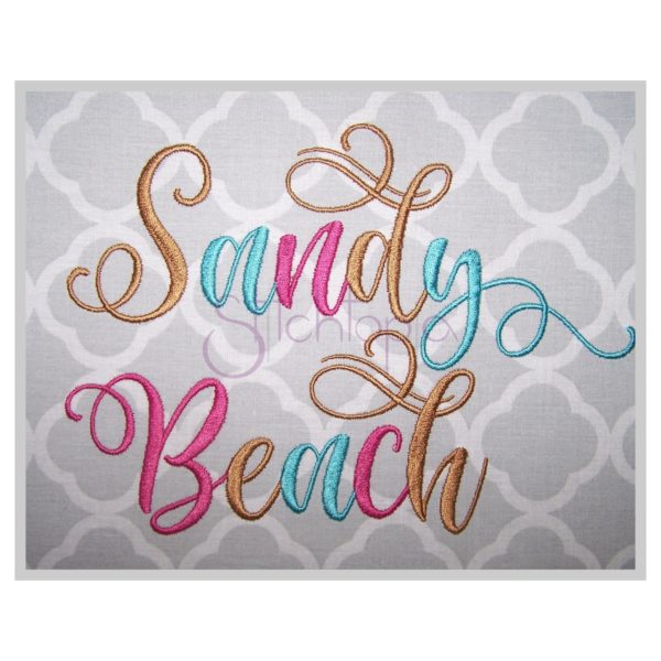 Sandy Beach  Font Bundle #1-3 - .75" 1" 1.25" 1.5" 2"