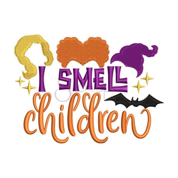 I Smell Children Embroidery Design