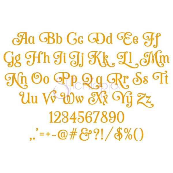 Marigold Embroidery Font 1" 1.25" 1.5" 2" 2.5" - Image 2
