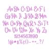 Adeline Embroidery Font - 3" 3.5" 4" 5" 6" - Image 2
