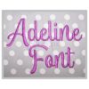 Adeline Embroidery Font - 3" 3.5" 4" 5" 6"