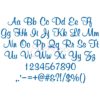 Merry Bright Embroidery Font 2.5" 3" 3.5" 4" 5" - Image 2