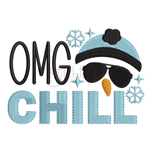 OMG Chill Embroidery Design