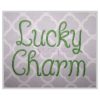 Lucky Charm Embroidery Font .75" 1" 1.25" 1.5" 2"