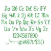 Lucky Charm Embroidery Font .75" 1" 1.25" 1.5" 2" - Image 2