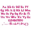 Curly Hair Embroidery Font .75" 1" 1.25" 1.5" 2" - Image 2
