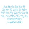 Miami Beach Embroidery Font #1 - 1" 1.25" 1.5" 2" 2.5" - Image 2