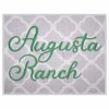Augusta Ranch Embroidery Font .75" 1" 1.25" 1.5" 2"