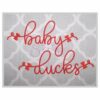 Baby Ducks #2 Embroidery Font 1" 1.25" 1.5" 2" 2.5"