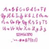 Barely Awake Embroidery Font .75" 1" 1.25" 1.5" 2" - Image 2