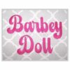 Barbey Doll Embroidery Font 2.5" 3" 3.5" 4" 5"